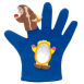 #12406 Storytelling Gloves-blue