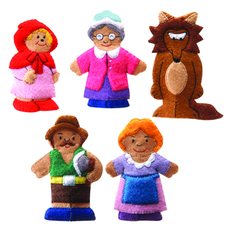 #12408-1 Little Red Riding Hood Finger Puppets