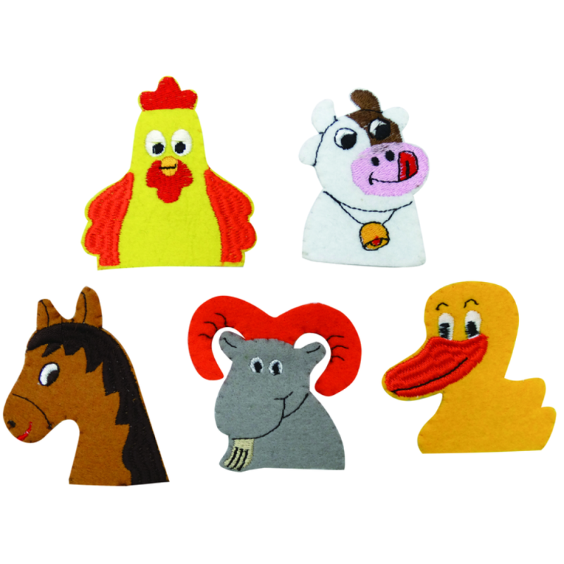 #12423-2 Farm Animals Finger Puppets