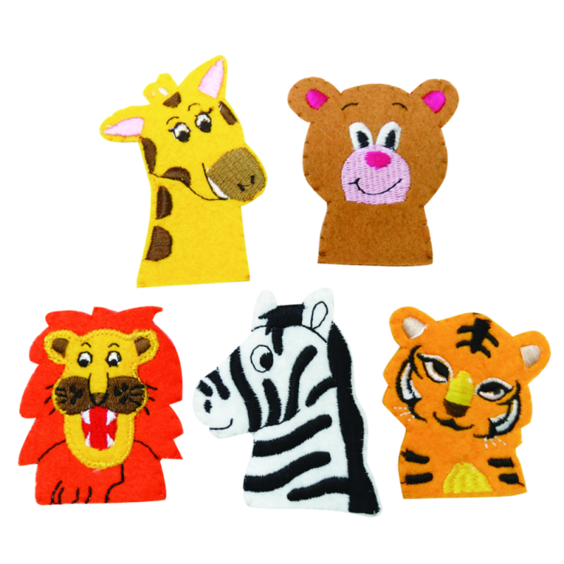 #12424-2 Wild Animals Finger Puppets