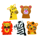 #12424-2 Wild Animals Finger Puppets