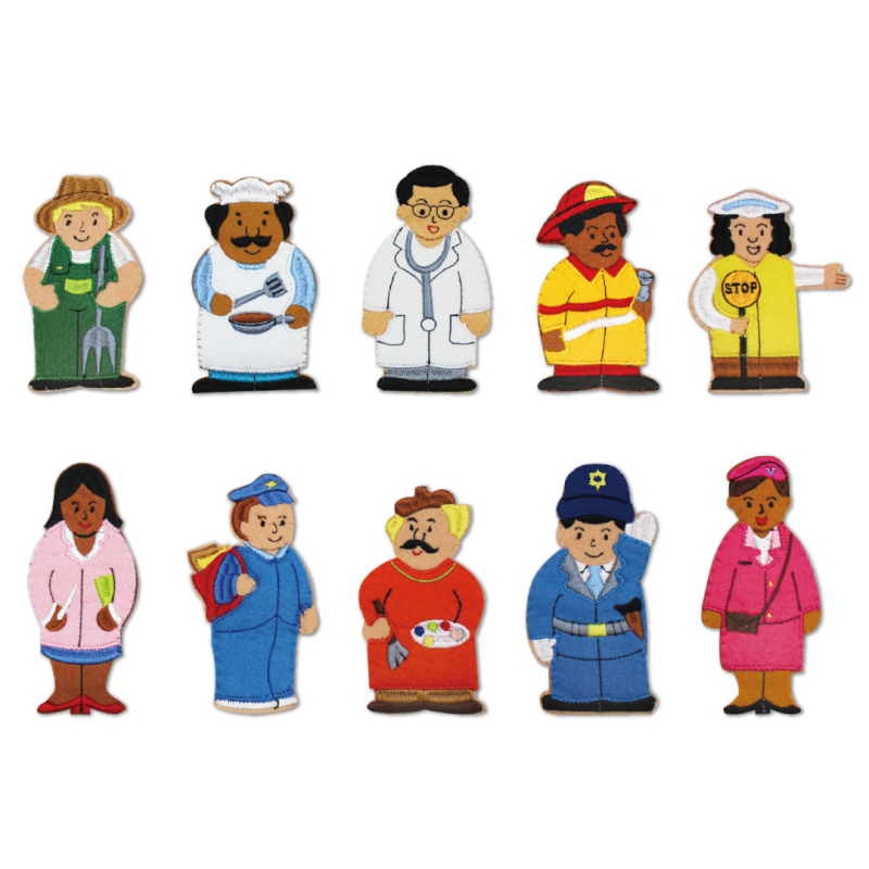 #12430-2 Careers Finger Puppets