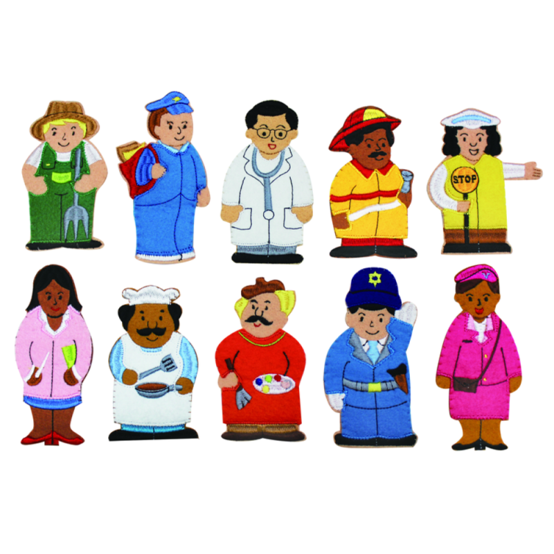 #12430-2 Careers Finger Puppets