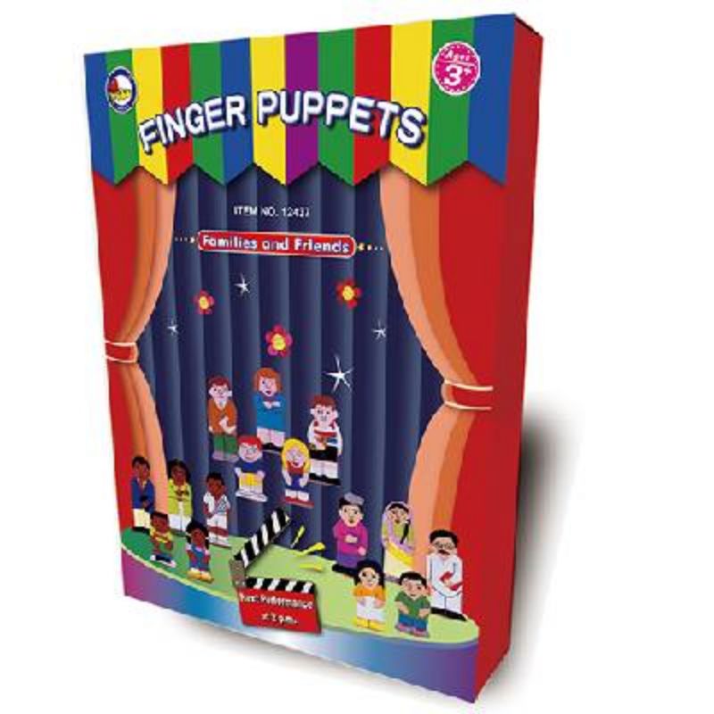 #12435 Black Family & Friends Finger Puppets