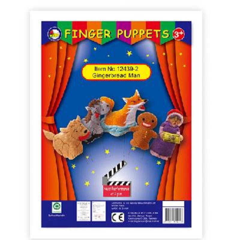 #12439-2  Gingerbread Man Finger Puppets