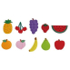 #12704-2 Felt Motifs (small) - Fruits