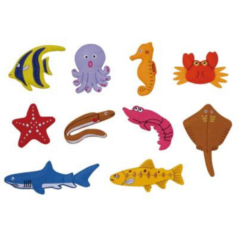 #12708-2 Felt Motifs (small) – Sea Creatures I