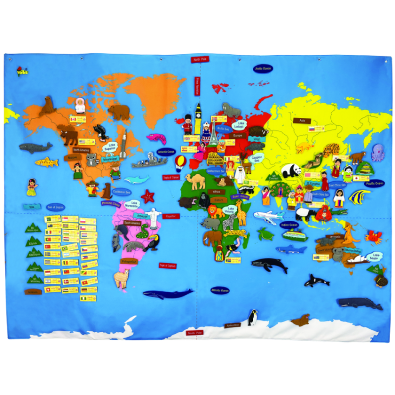 #15104-P Giant World Map