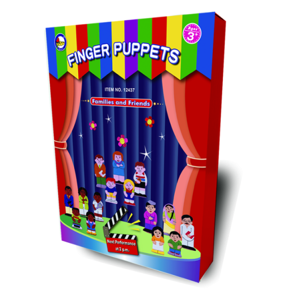 #12437 Asian Family & Friends Finger Puppets