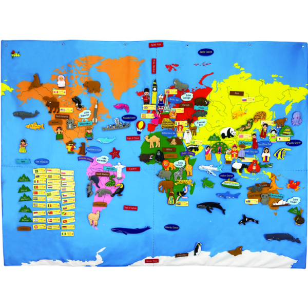#15104-P Giant World Map