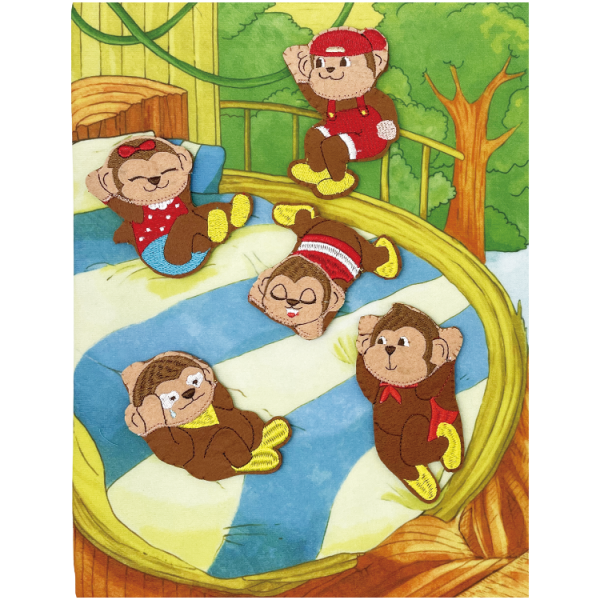 #357-C Five Little Monkeys Jumping on the Bed