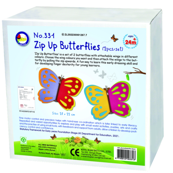 #331 Zip Up Butterflies