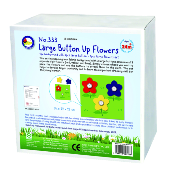 #333 Large Button Up Flowers