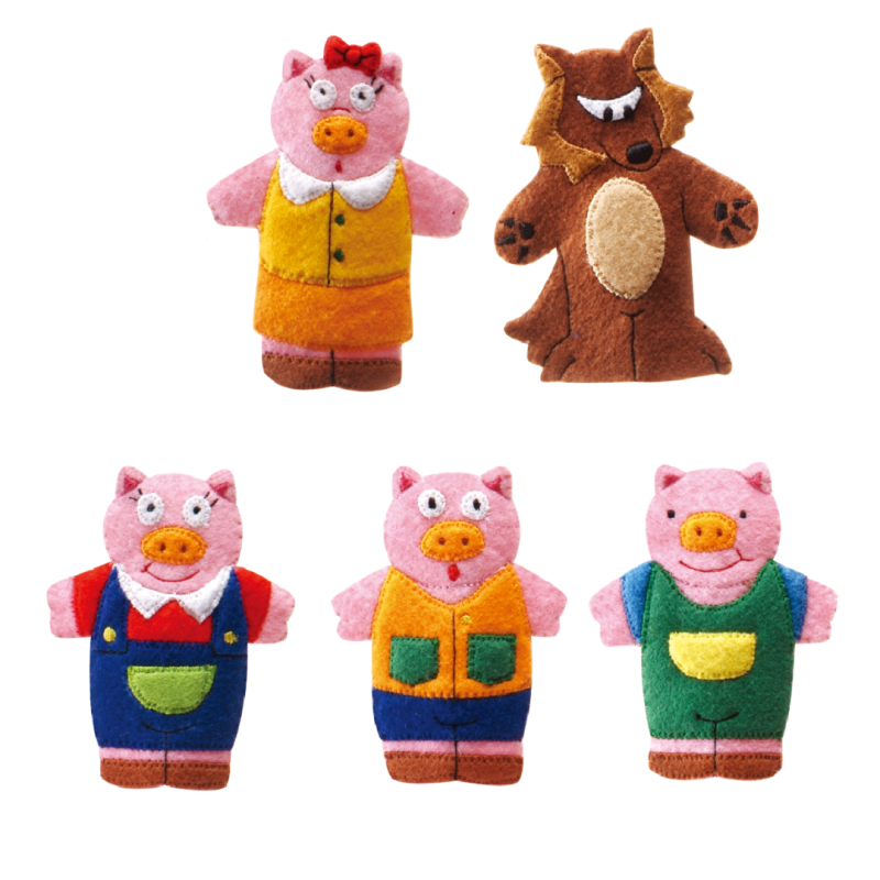 #12409-1 Three Little Pigs Finger Puppets